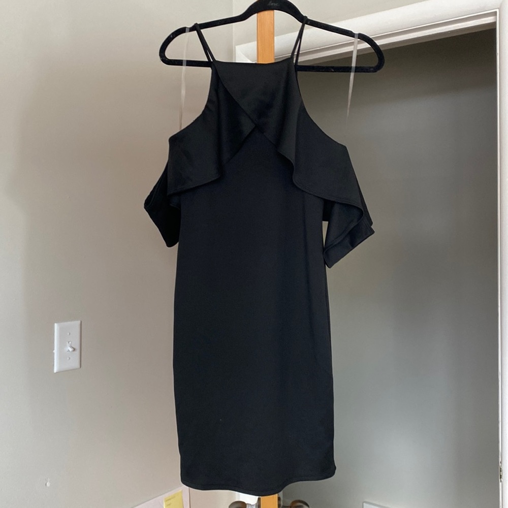 Little black dress. With cute drop sleeve detail